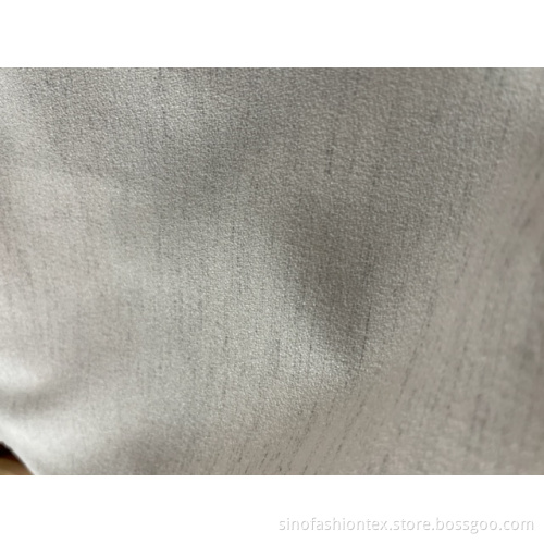 polyester rayon spandex slub effect crepe fabric for lady's